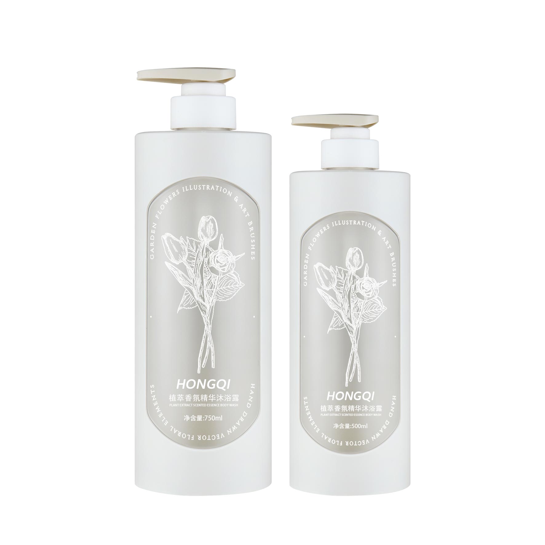 平肩圆瓶750ml/500ml