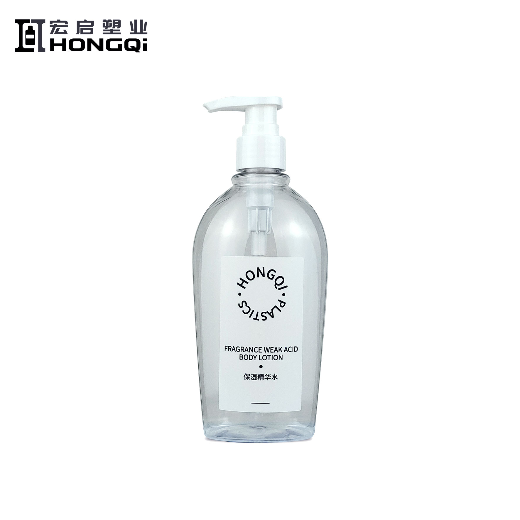 透明扁瓶300