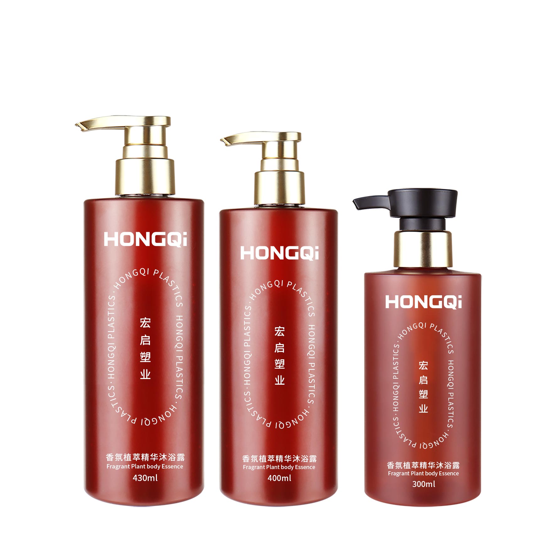 430ml/400ml/300ml平肩圆瓶